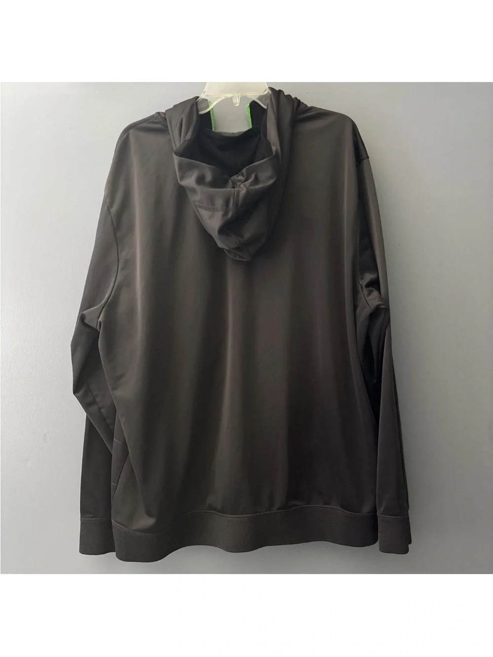 The North Face Men's XXL Full Zip Hoodie Black/Gray/Green Hooded Knit Polyester